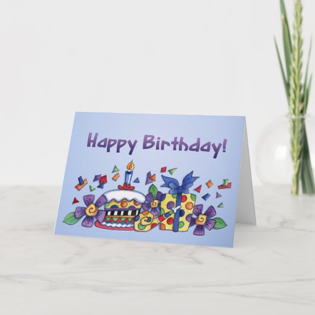 Cumpleaños feliz - Tarjeta de felicitación (Anverso)
