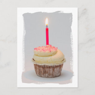 Cumpleaños feliz, tarjeta de pastelería Chica de c