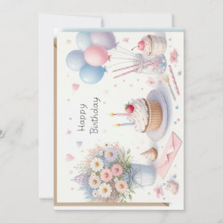 Cumpleaños Feliz Tarjeta Personalizada