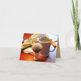 Cumpleaños feliz, tarjeta Razor de borde recto