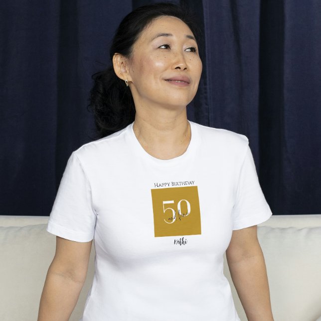 Cumpleaños Feliz Único Cincuenta Camisetas (Subido por el creador)