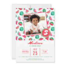 Cumpleaños Fiesta Sandía Fruta | Invitaciones