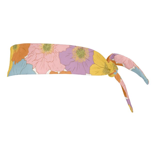 Cumpleaños Floral Hippie Retro (Girar 90)