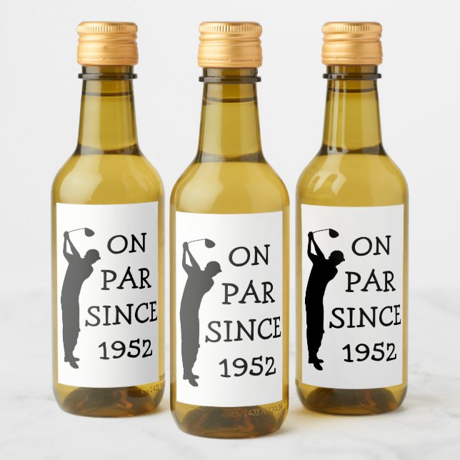 Cumpleaños Golfer Funny 70th happy Dad Par (Botellas)