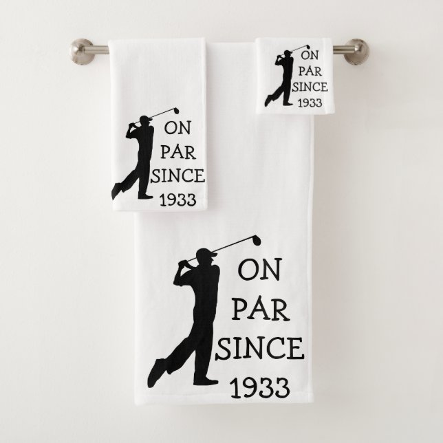 Cumpleaños Golfer Funny 90th happy Dad Par (In situ)
