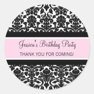 Cumpleaños Gracias Nombre Personalizado Etiquetas 