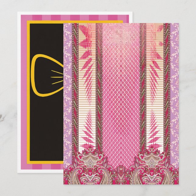 Cumpleaños, Graduación e Invitaciones de Boda en l (Anverso / Reverso)