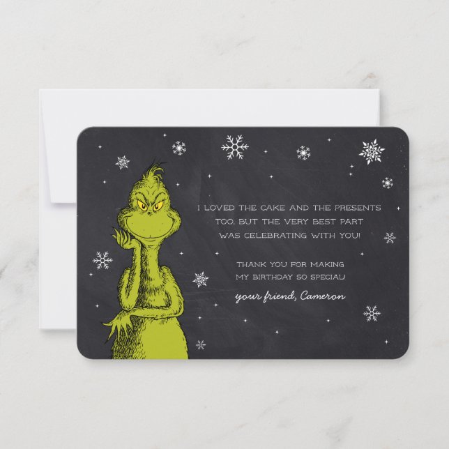Cumpleaños Grinch Pizarra (Anverso)