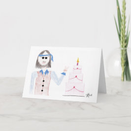 Cumpleaños - Hippie Cumpleaños - Tarjeta