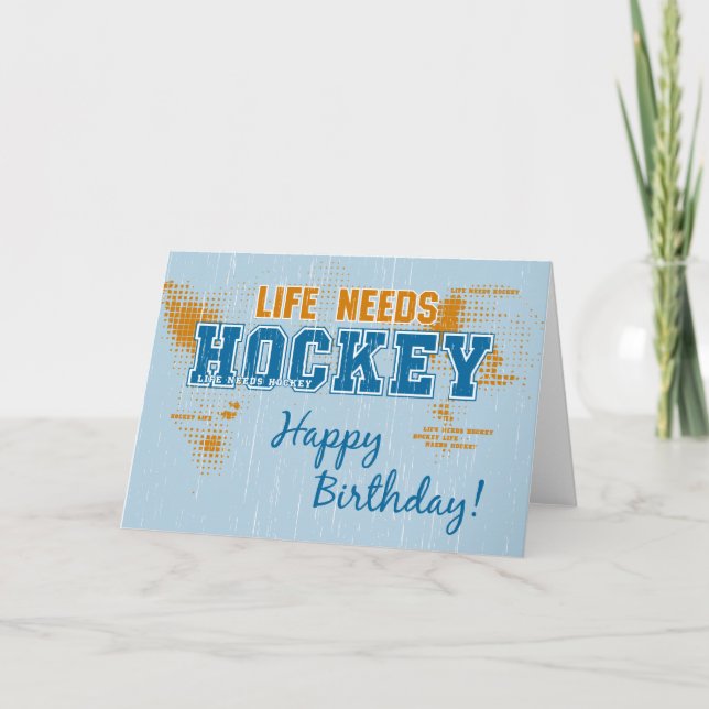 Cumpleaños Life necesita tarjeta de saludo de hock (Anverso)