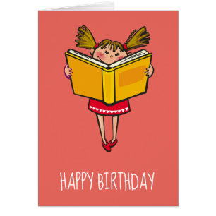 Cumpleaños lindo del ratón de biblioteca del
