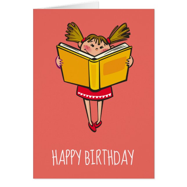 Cumpleaños lindo del ratón de biblioteca del (Frente)