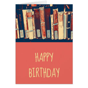 Cumpleaños lindo del ratón de biblioteca del