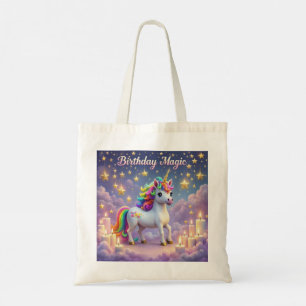 Cumpleaños Magic Whimsical unicorn bolso arco iris