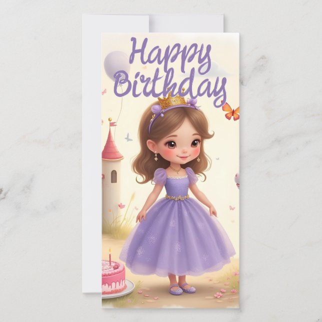 Cumpleaños Mágico en un Mundo de Cuento de Hadas (Anverso)