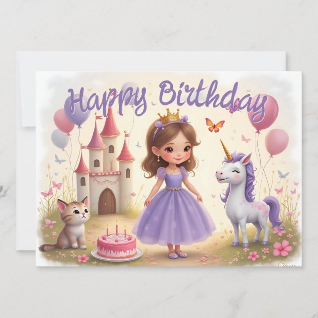 Cumpleaños mágico en un mundo de historias de hada (Anverso)