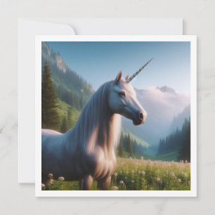 Cumpleaños mágico, tarjeta de unicornio, cumpleaño