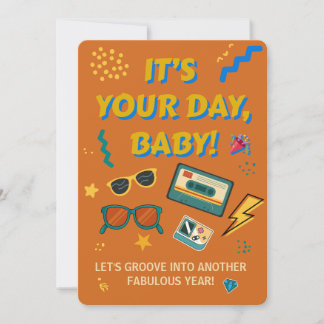 Cumpleaños Minimalista - Tarjeta de Fiesta Moderna