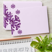 Cumpleaños Morado de Invierno de Snowflake
