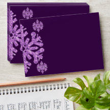 Cumpleaños Morado de Invierno de Snowflake