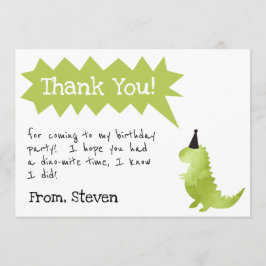 Cumpleaños niño Dinosaurio Invitación Patada y Mor