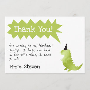 Cumpleaños niño Dinosaurio Invitación Patada y Mor