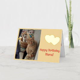Cumpleaños Nombre Día de los Niños Gatos Pelirrojo