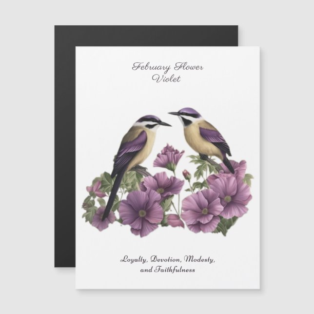 Cumpleaños Personalizado en Febrero Mes de Nacimie (Anverso/Reverso)