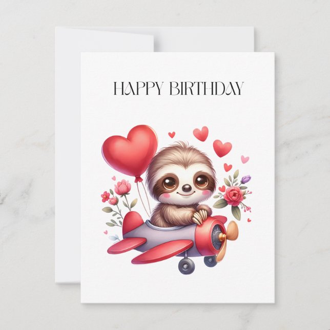 Cumpleaños Piloto Perezoso (Anverso)