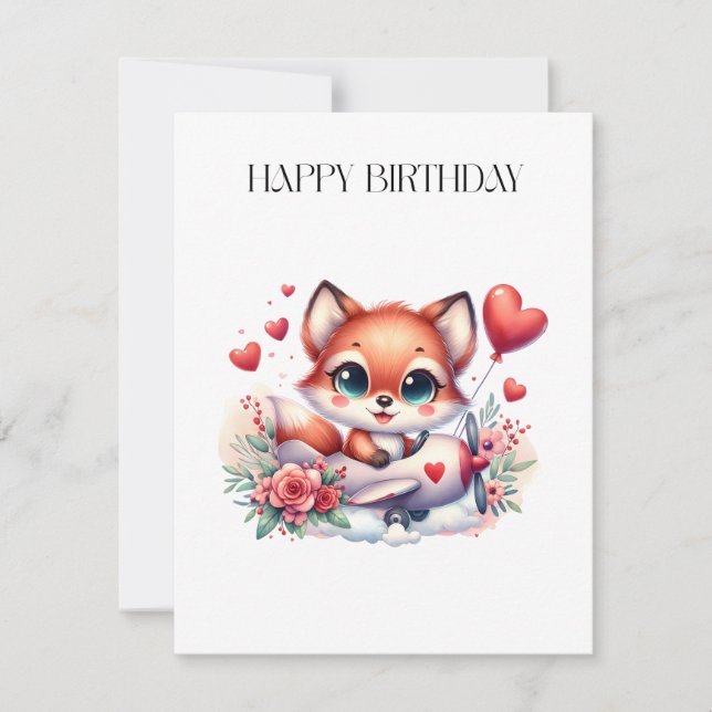 Cumpleaños piloto zorro (Anverso)