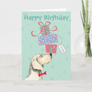 Cumpleaños presenta tarjeta de felicitación Weimar