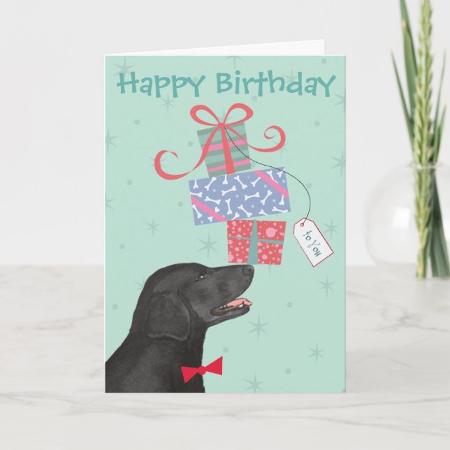 Cumpleaños Presenta Tarjeta de recuperación plana (Anverso)