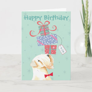 Cumpleaños Presenta Tarjeta Terrier de Wheaten