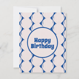 Cumpleaños Rosa Azul Patrón de Concha