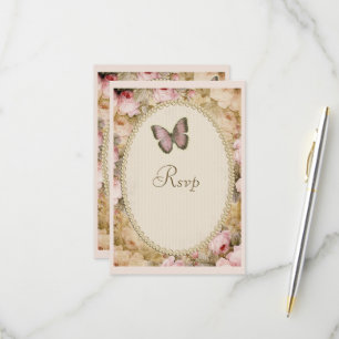 Cumpleaños Rosas Vintage Mariposa, Notas Musicales