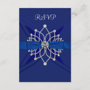 Cumpleaños RSVP del dulce dieciséis del azul real