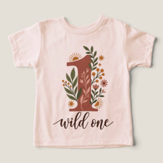 Cumpleaños salvaje boho floral primero