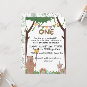 Cumpleaños Salvaje espera : invitación de cumpleañ