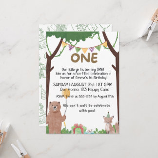 Cumpleaños Salvaje espera : invitación de cumpleañ