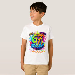 Cumpleaños Seis Siete Camiseta Fiesta Artesanías,