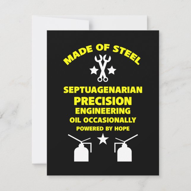 Cumpleaños Septuagenario (Anverso)