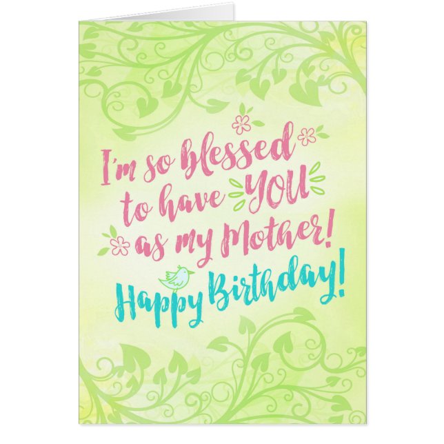 Cumpleaños, soy así que bendecido para tenerle (Frente)