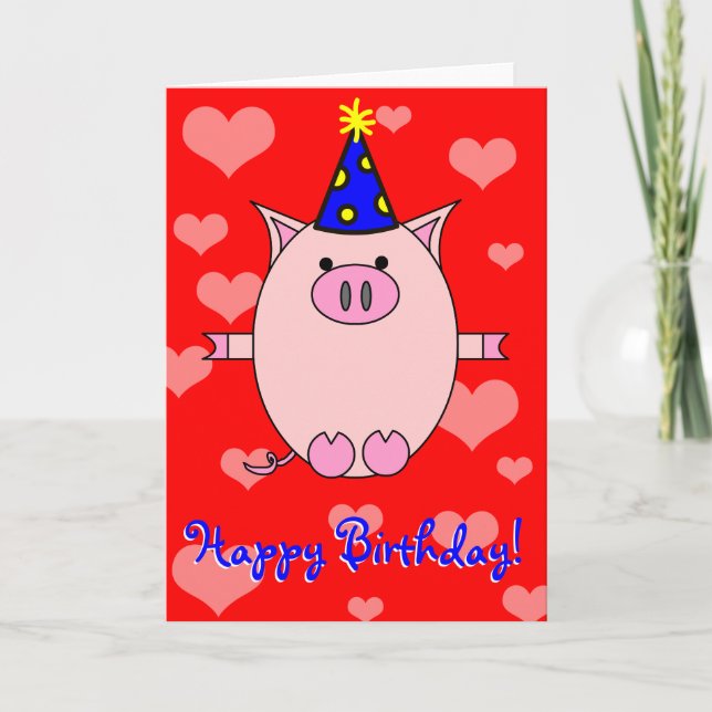 Cumpleaños! Tarjeta de alimentación de cerco (Anverso)