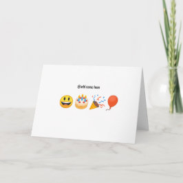 Cumpleaños | Tarjeta de Emoji personalizada