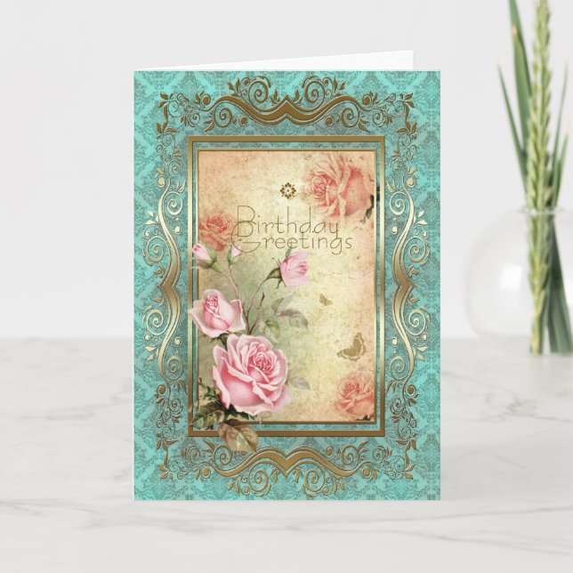 Cumpleaños - Tarjeta de felicitación (Anverso)