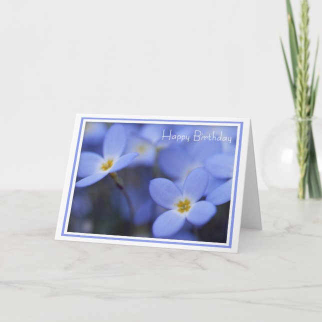 Cumpleaños - tarjeta de felicitación de Bluettes (Anverso)
