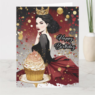 Cumpleaños - Tarjeta de felicitación doblada