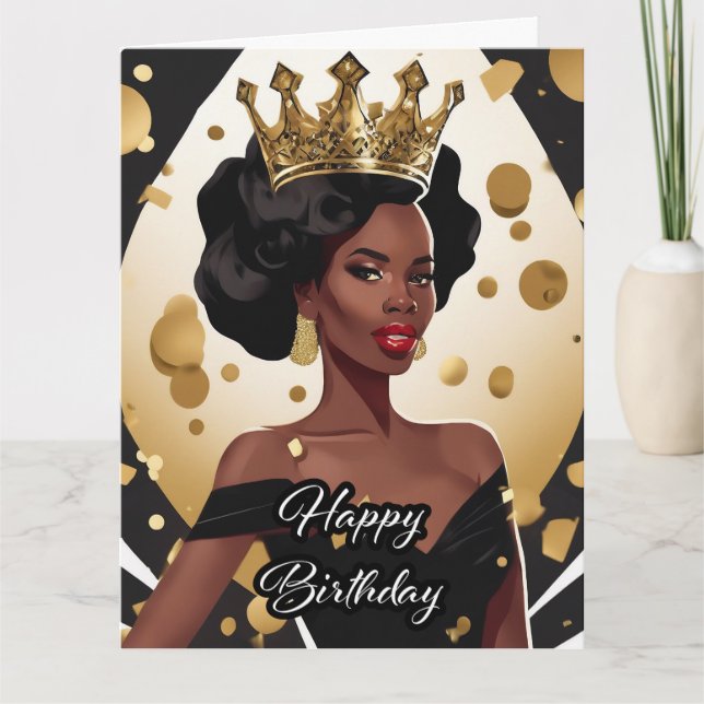 Cumpleaños - Tarjeta de felicitación doblada (Anverso)
