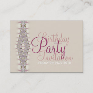 Cumpleaños + Tarjeta de invitación para fiestas 