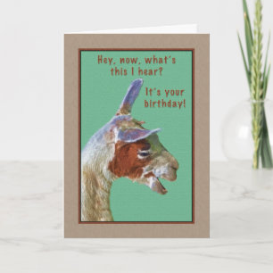 Cumpleaños, tarjeta de llamada de risa